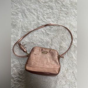 Madden Girl rose gold metallic crossbody purse